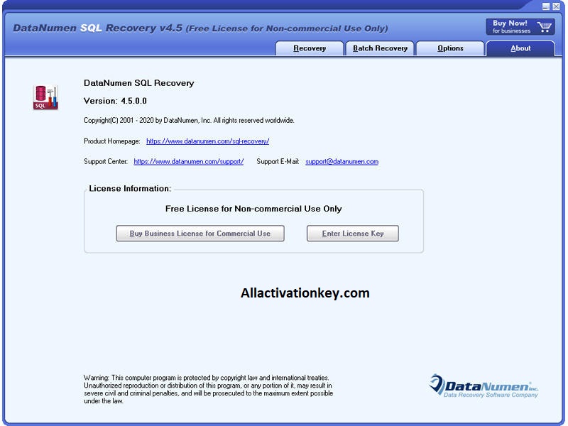 DataNumen SQL Recovery Crack Download